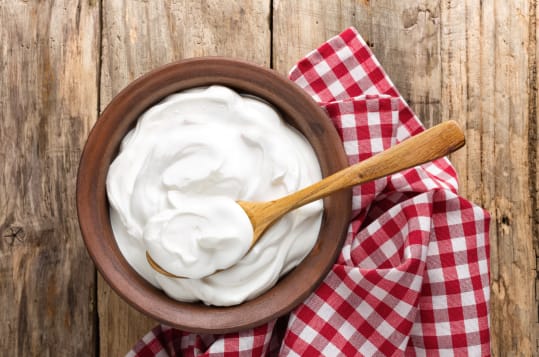A bowl of Greek yoghurt
