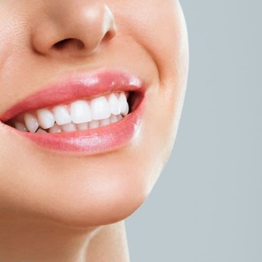 Woman smiling tooth enamel